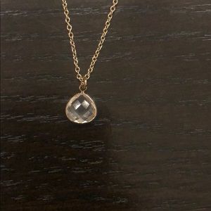Gold short necklace